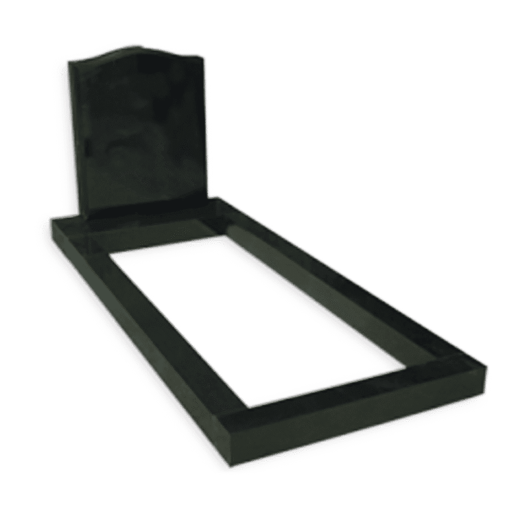 Single Ogee Classic Muslim Ogee Headstone and base with Single Kerbset - Ross ...